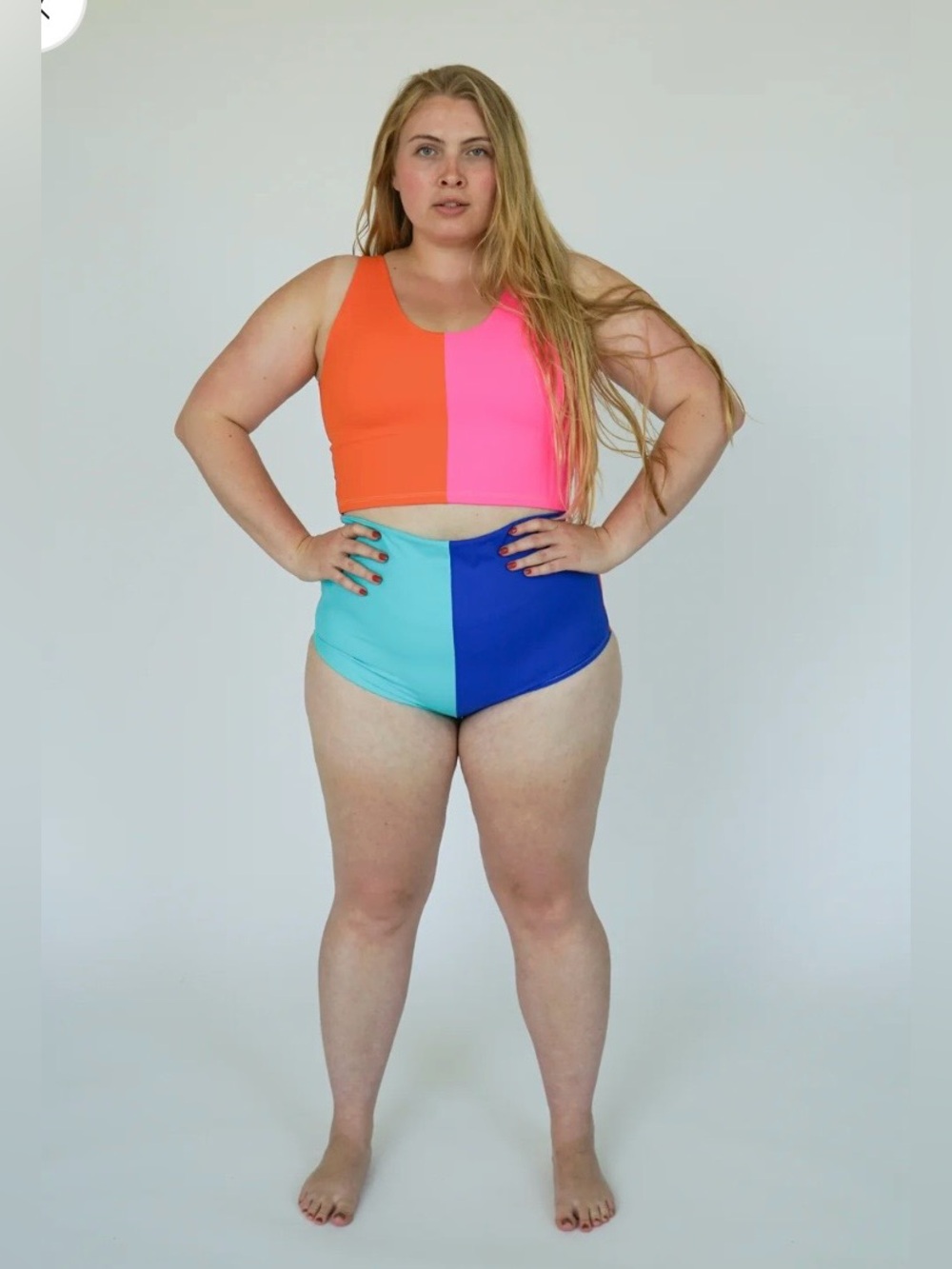 State The Label Swim Tank & Britches in Beach Ball 3XL tankini like new - Picture 5 of 9